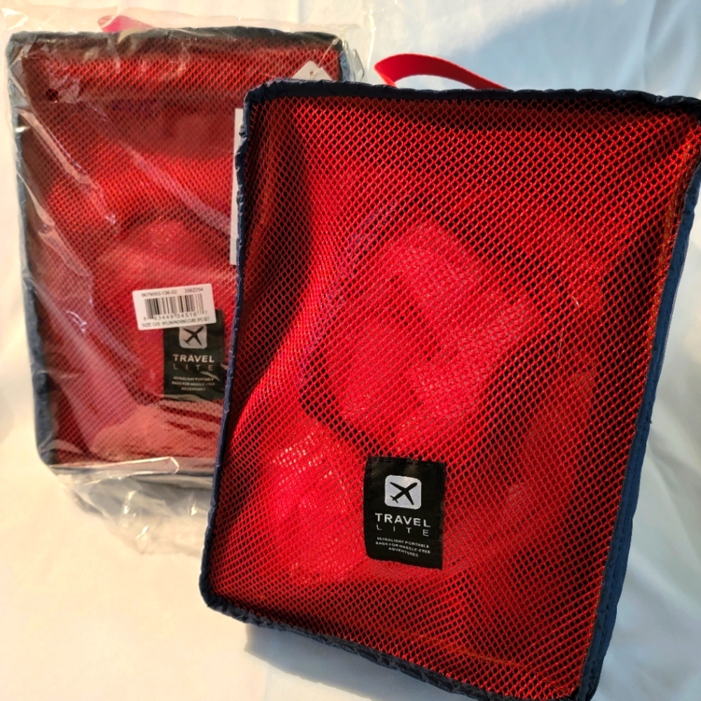 Neiman Marcus 3 Pc Nylon Packing Cube Set